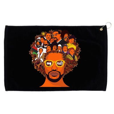 I Love My Roots Back Powerful Black History Month Dna Pride Grommeted Golf Towel