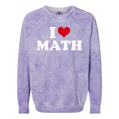 I Love Math Colorblast Crewneck Sweatshirt