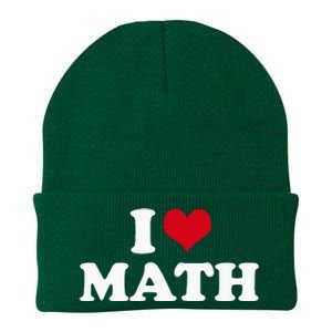 I Love Math Knit Cap Winter Beanie