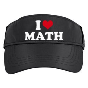 I Love Math Adult Drive Performance Visor