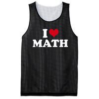 I Love Math Mesh Reversible Basketball Jersey Tank