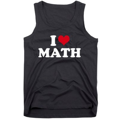 I Love Math Tank Top