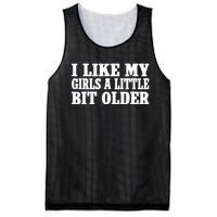 I Like My Girl A Little Bit Older Funny Retro Vintage Mesh Reversible Basketball Jersey Tank