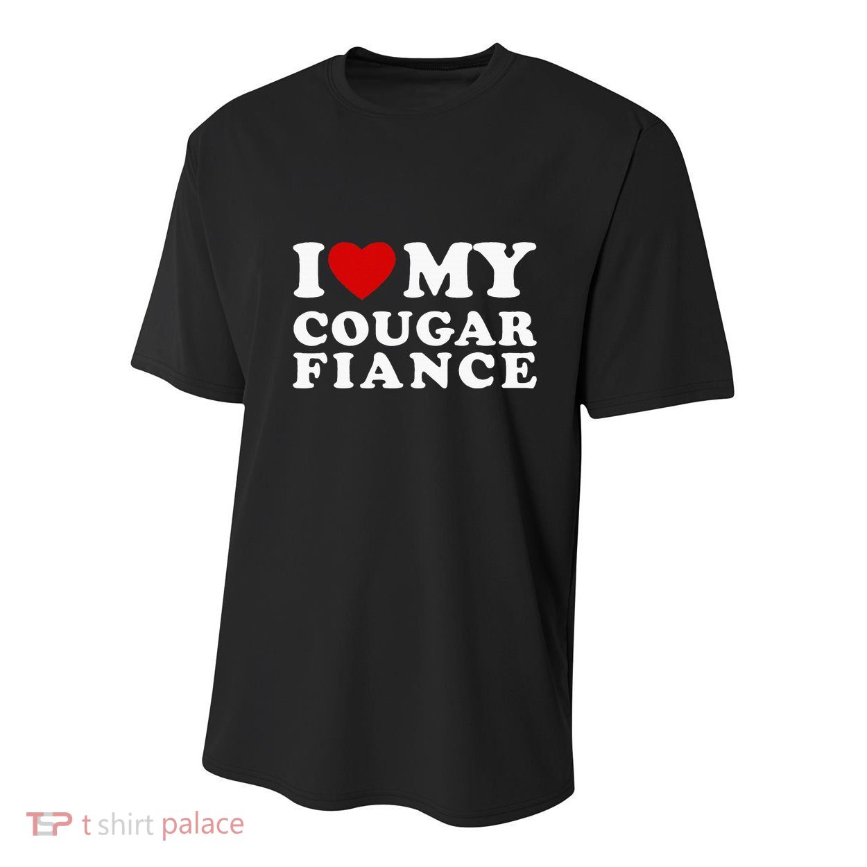 I Love My Cougar Fiance I Heart My Cougar Fiance Youth Performance Sprint T-Shirt