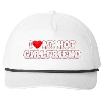 I Love My Girlfriend I Love My Hot Girlfriend Snapback Five-Panel Rope Hat