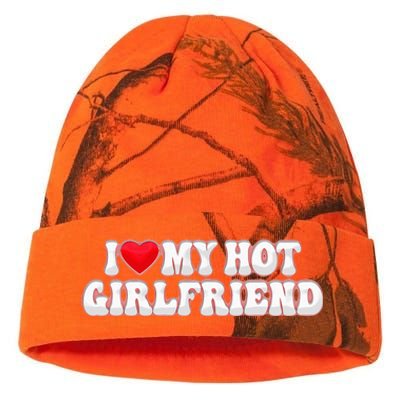 I Love My Girlfriend I Love My Hot Girlfriend Kati Licensed 12" Camo Beanie