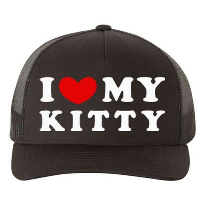 I Love My Kitty Yupoong Adult 5-Panel Trucker Hat