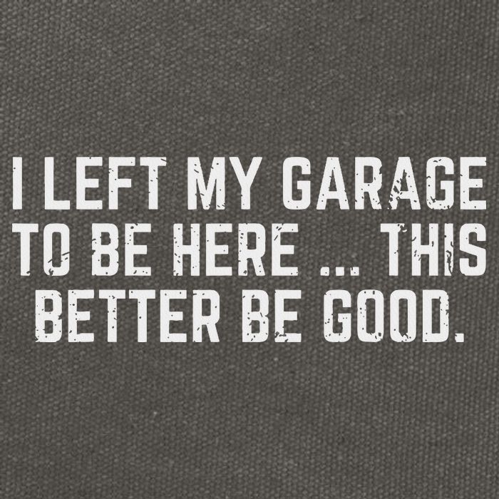 I Left My Garage To Be Here This Better Good Mechanic Car Cotton Canvas Backpack