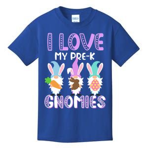 I Love My Prek Gnomies Easter Prek Teacher Gnome Gift Kids T-Shirt