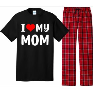 I Love My Mom Funny Mothers Day Gifts For Mom Mommy Mama Pajama Set