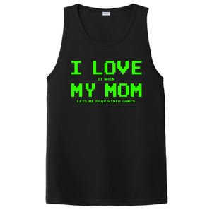 I Love My Mom For Gamer N Video Games Funny Gift PosiCharge Competitor Tank