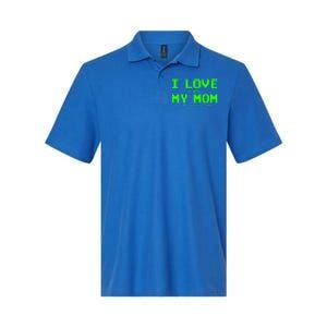 I Love My Mom For Gamer N Video Games Funny Gift Softstyle Adult Sport Polo