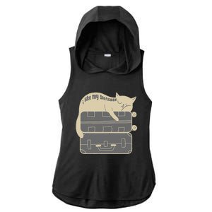 I Like My Suitcase I Like My Suite Case Funny Trump Cat Ladies PosiCharge Tri-Blend Wicking Draft Hoodie Tank