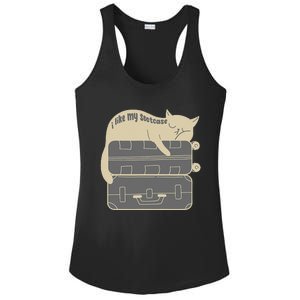 I Like My Suitcase I Like My Suite Case Funny Trump Cat Ladies PosiCharge Competitor Racerback Tank