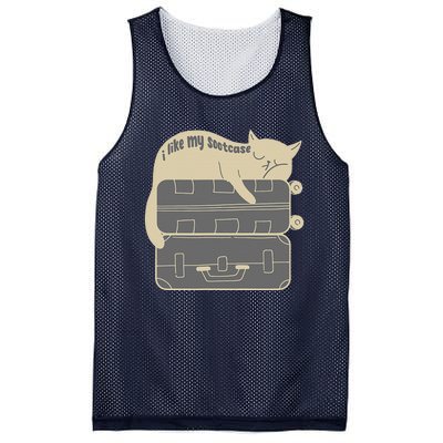 I Like My Suitcase I Like My Suite Case Funny Trump Cat Mesh Reversible Basketball Jersey Tank