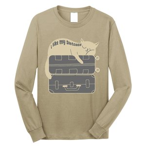 I Like My Suitcase I Like My Suite Case Funny Trump Cat Long Sleeve Shirt