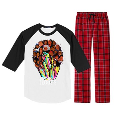 I Love My Roots Back Powerful History Month Pride DNA Raglan Sleeve Pajama Set