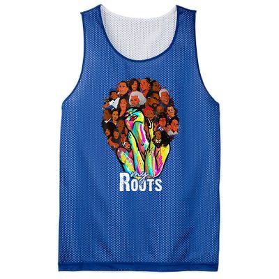 I Love My Roots Back Powerful History Month Pride DNA Mesh Reversible Basketball Jersey Tank