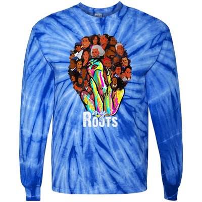 I Love My Roots Back Powerful History Month Pride DNA Tie-Dye Long Sleeve Shirt