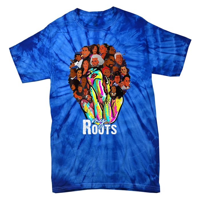 I Love My Roots Back Powerful History Month Pride DNA Tie-Dye T-Shirt