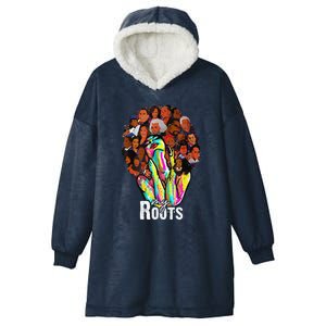 I Love My Roots Back Powerful History Month Pride DNA Hooded Wearable Blanket