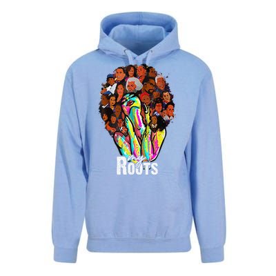 I Love My Roots Back Powerful History Month Pride DNA Unisex Surf Hoodie