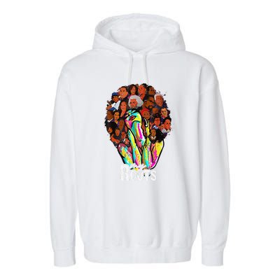 I Love My Roots Back Powerful History Month Pride DNA Garment-Dyed Fleece Hoodie