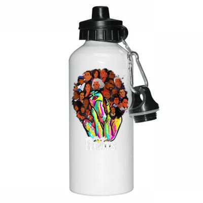 I Love My Roots Back Powerful History Month Pride DNA Aluminum Water Bottle