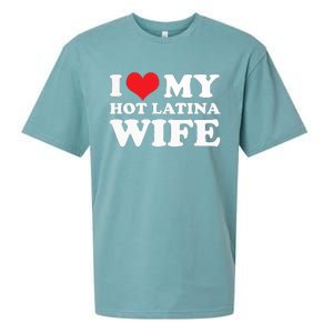 I Love My Hot Latina Wife I Love My Hot Wife I Heart Sueded Cloud Jersey T-Shirt