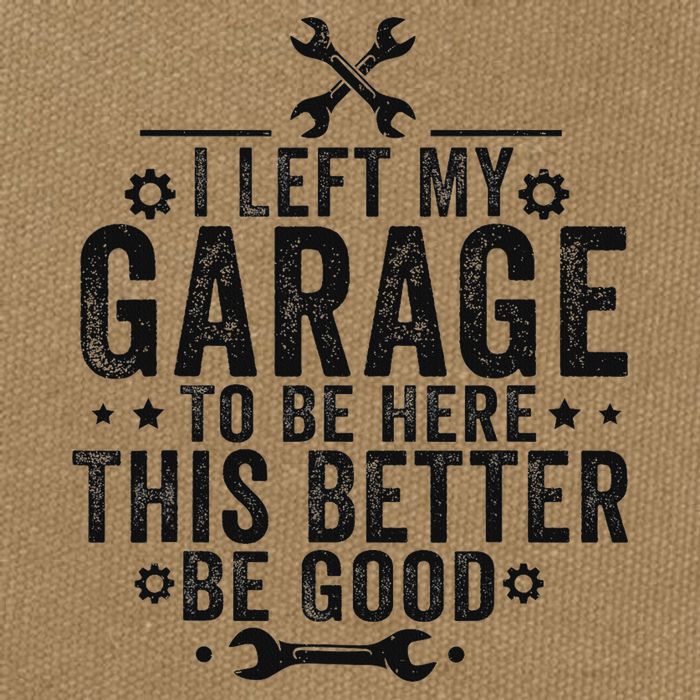 I Left My Garage To Be Here This Better Good Mechanic Car Cotton Canvas Backpack