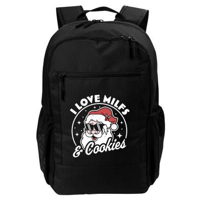 I Love Milfs And Cookies Naughty Santa Claus Christmas Backpack