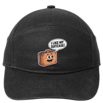 I Like My Suitcase Funny Meme Sayings 7-Panel Snapback Hat
