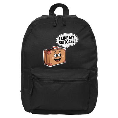 I Like My Suitcase Funny Meme Sayings 16 in Basic Backpack