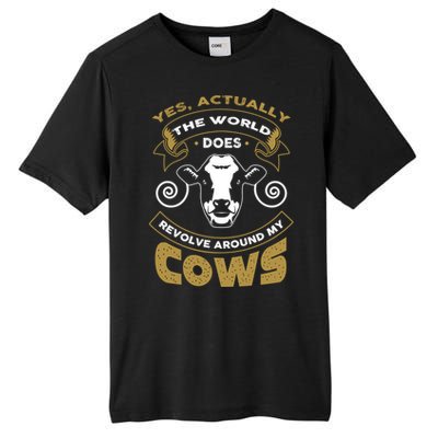 I Love My Cows Gift Funny Cows Gift Tall Fusion ChromaSoft Performance T-Shirt