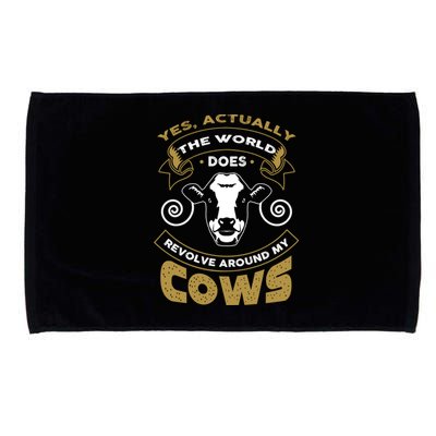 I Love My Cows Gift Funny Cows Gift Microfiber Hand Towel