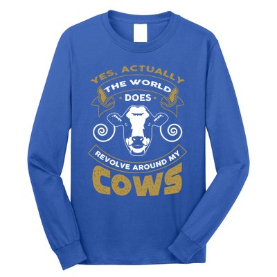 I Love My Cows Gift Funny Cows Gift Long Sleeve Shirt