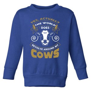 I Love My Cows Gift Funny Cows Gift Toddler Sweatshirt