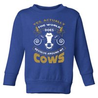 I Love My Cows Gift Funny Cows Gift Toddler Sweatshirt