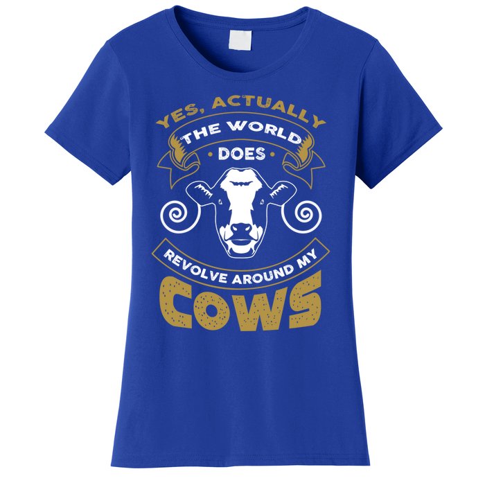 I Love My Cows Gift Funny Cows Gift Women's T-Shirt