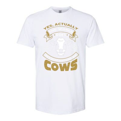 I Love My Cows Gift Funny Cows Gift Softstyle CVC T-Shirt