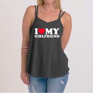 I Love My Girlfriend Shirt I Heart My Girlfriend Shirt GF Women's Strappy Tank