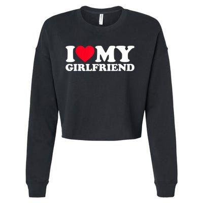 I Love My Girlfriend Shirt I Heart My Girlfriend Shirt GF Cropped Pullover Crew
