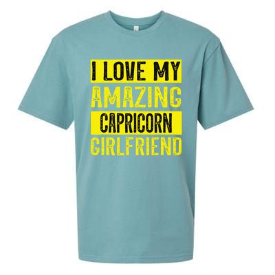 I love my amazing Capricorn girlfriend astrology Funny Sueded Cloud Jersey T-Shirt