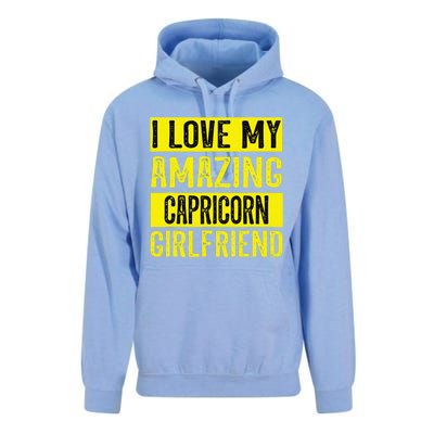 I love my amazing Capricorn girlfriend astrology Funny Unisex Surf Hoodie