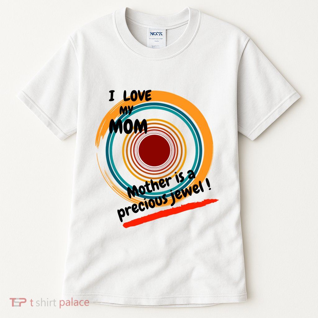 I Love My Mom Mother Is A Precious Jewel Gift Tall T-Shirt