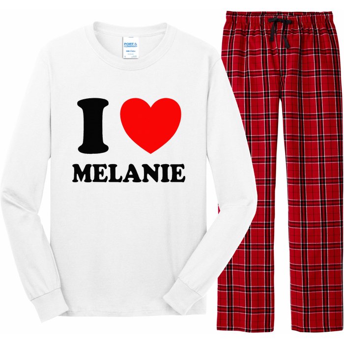 I Love Melanie Long Sleeve Pajama Set