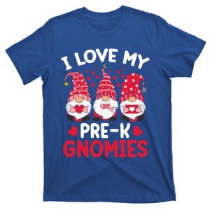 I Love My Prek Gnomies Valentines Day Teacher Gnome Cute Gift T-Shirt