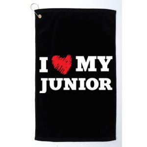 I Love My Junior Favorite Family Member Valentines Gift Platinum Collection Golf Towel