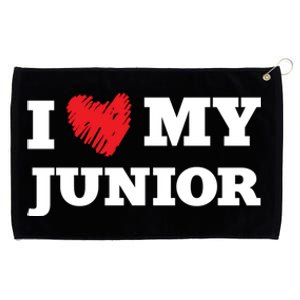 I Love My Junior Favorite Family Member Valentines Gift Grommeted Golf Towel