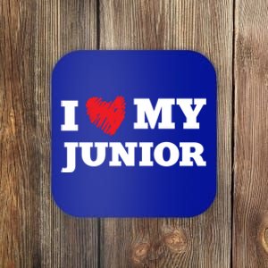 I Love My Junior Favorite Family Member Valentines Gift Coaster